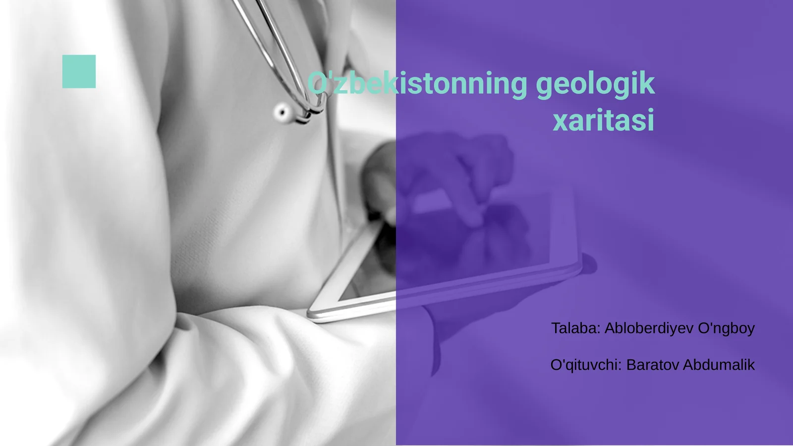O'zbekistonning geologik xaritasi