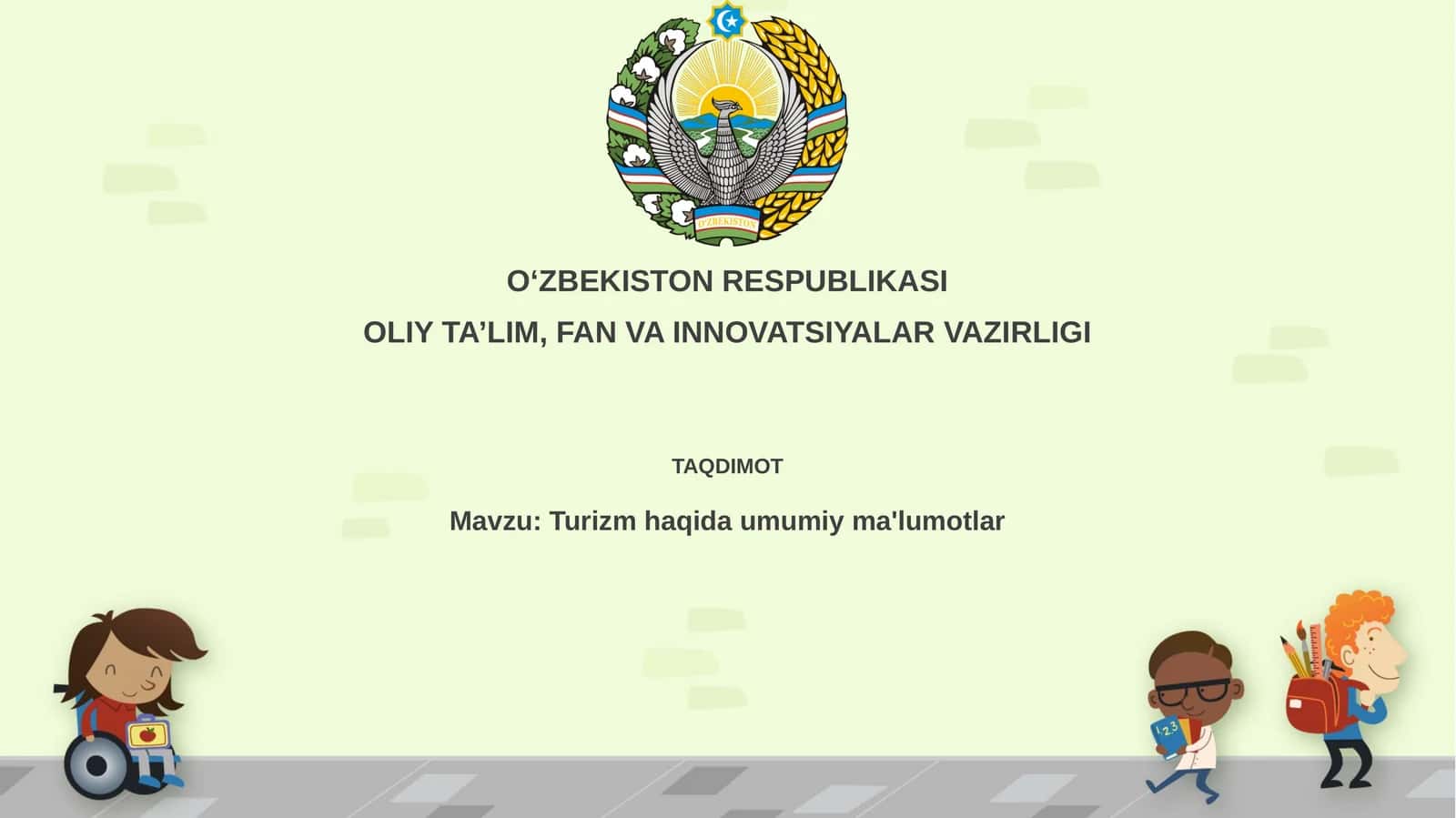 Turizm: Ta'riflar va Tushunchalar
