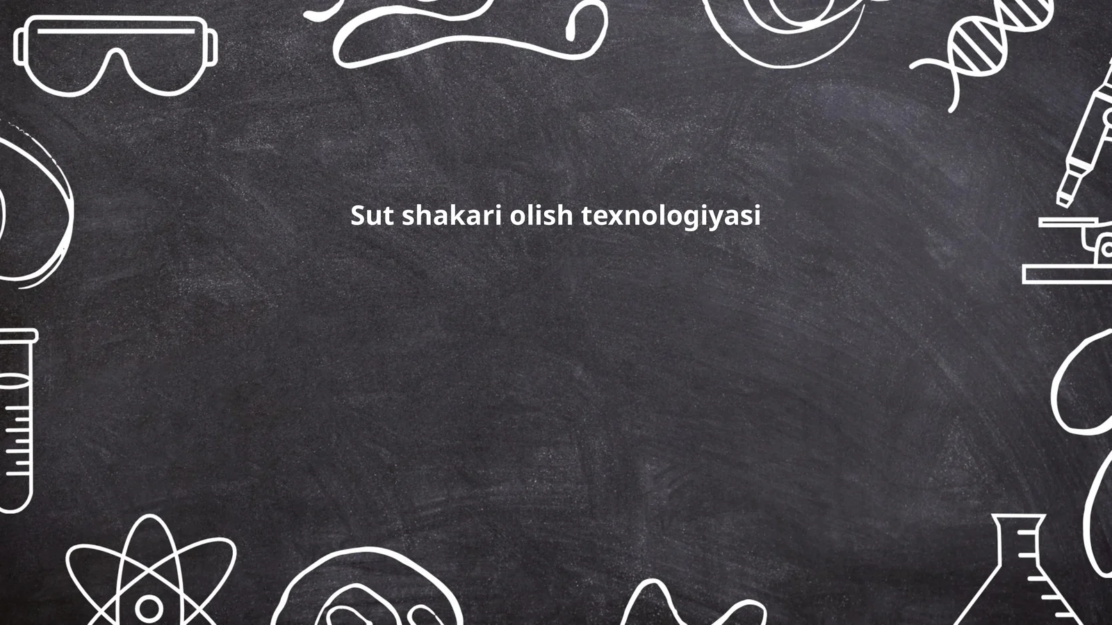 Sut shakari olish texnologiyasi