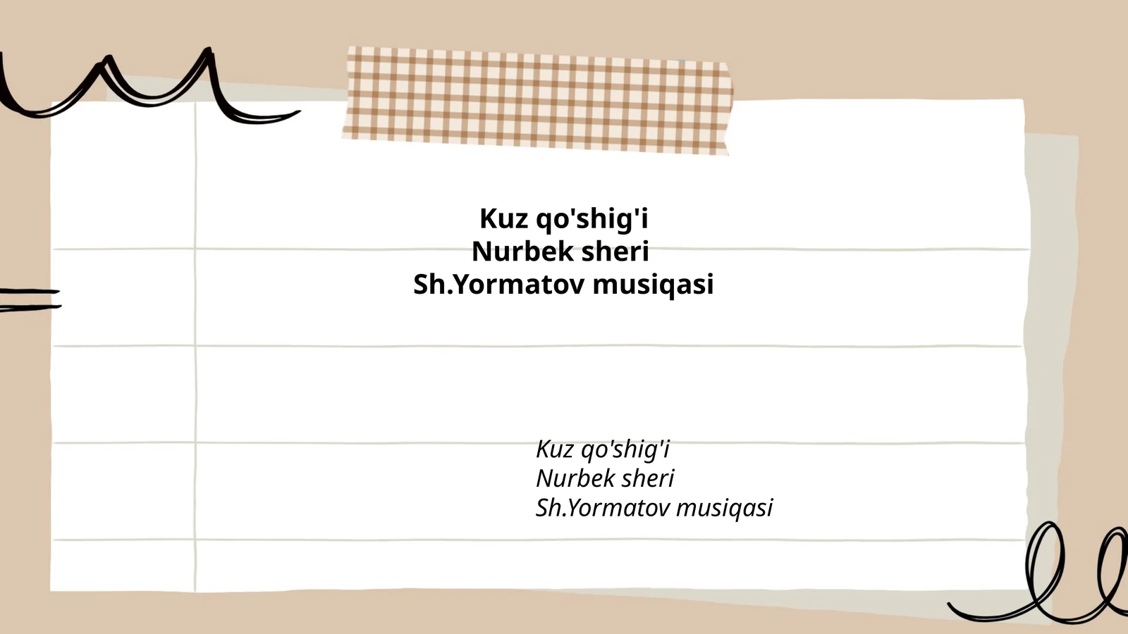 Kuz qo'shig'i