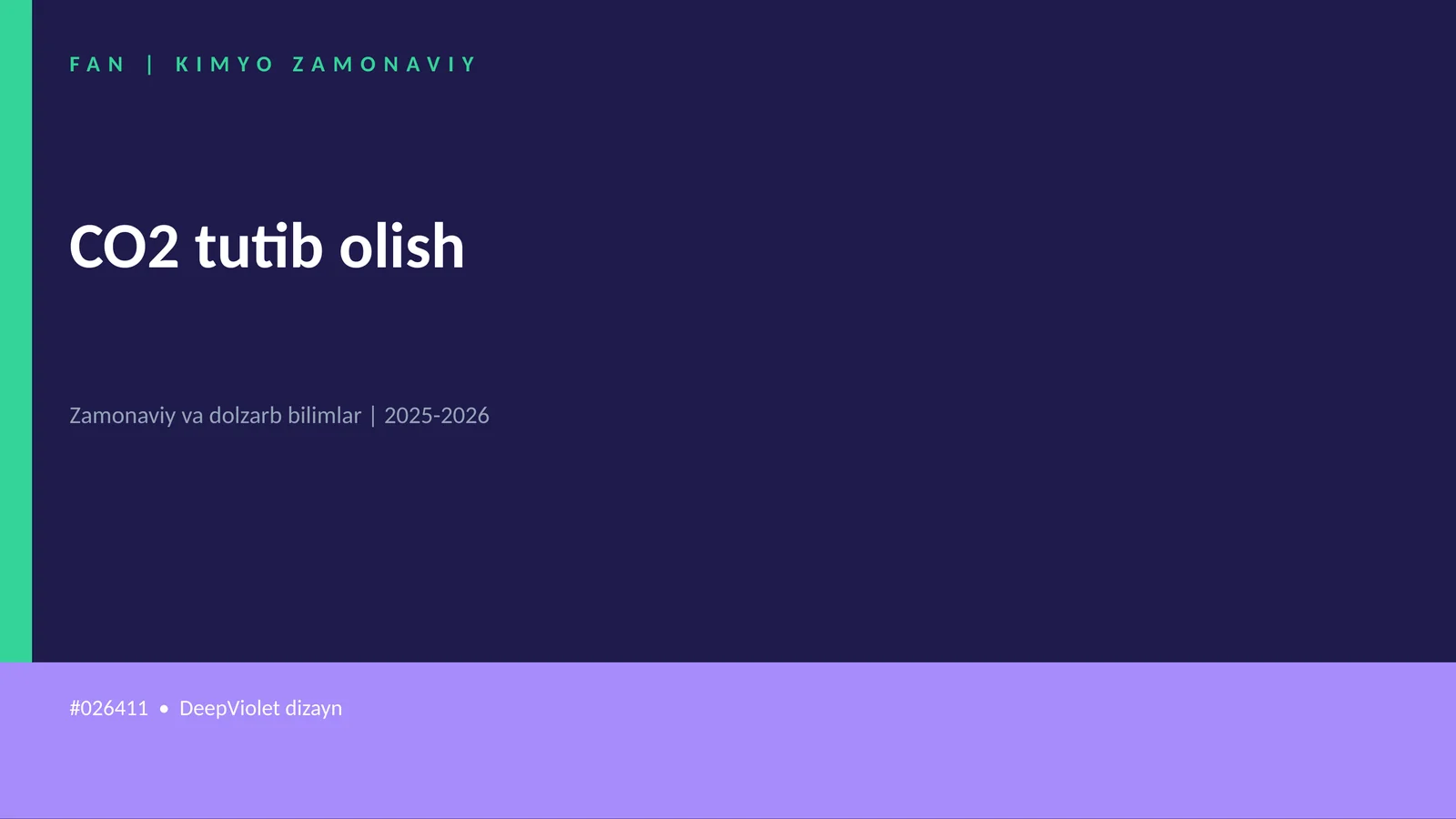 CO2 tutib olish