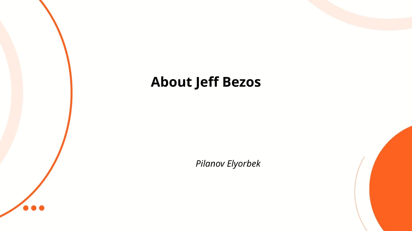 Jeff Bezos' Early Life
