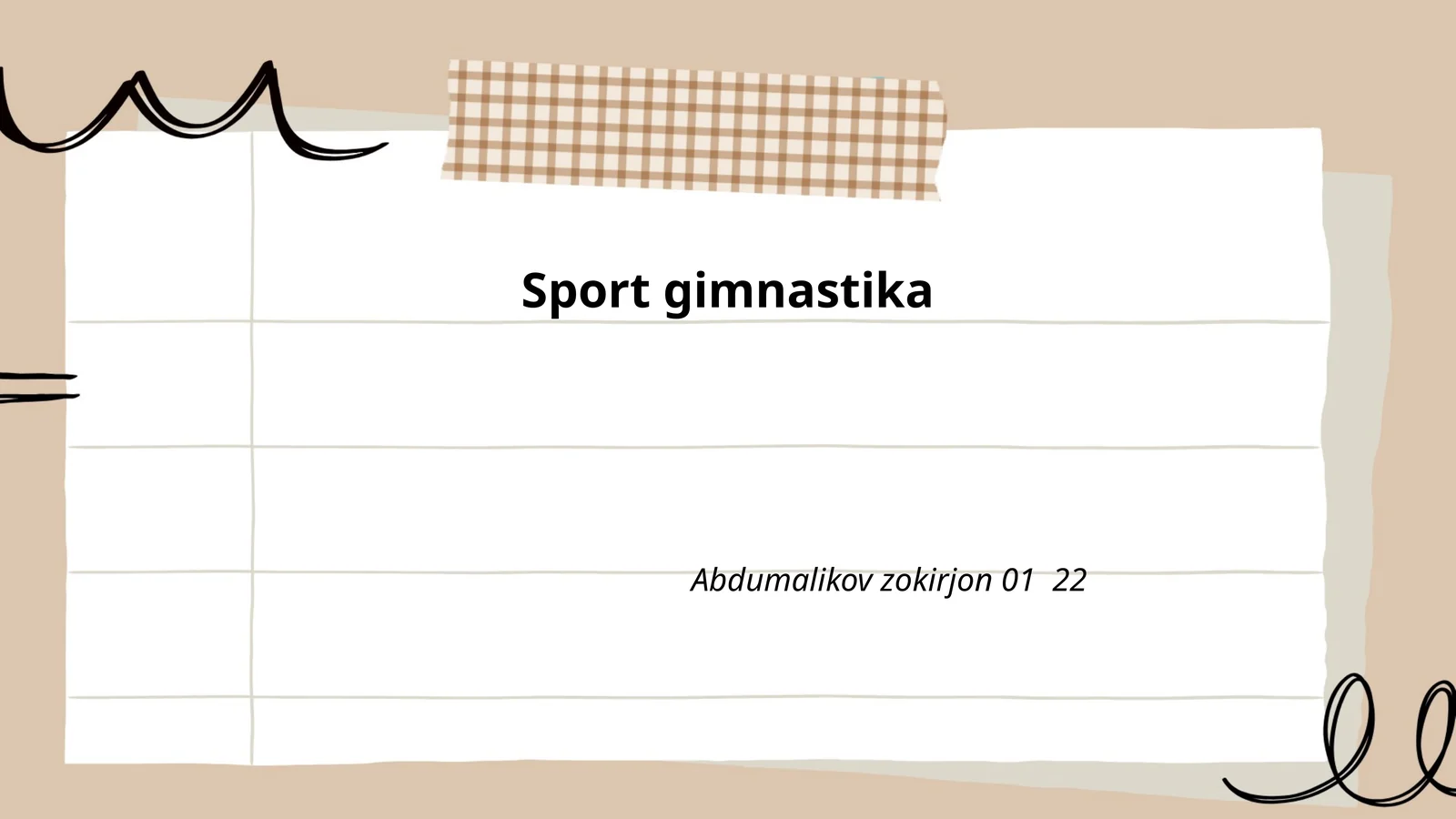 Sport gimnastika