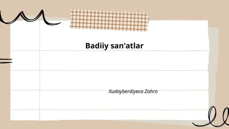 Badiiy san'atlar