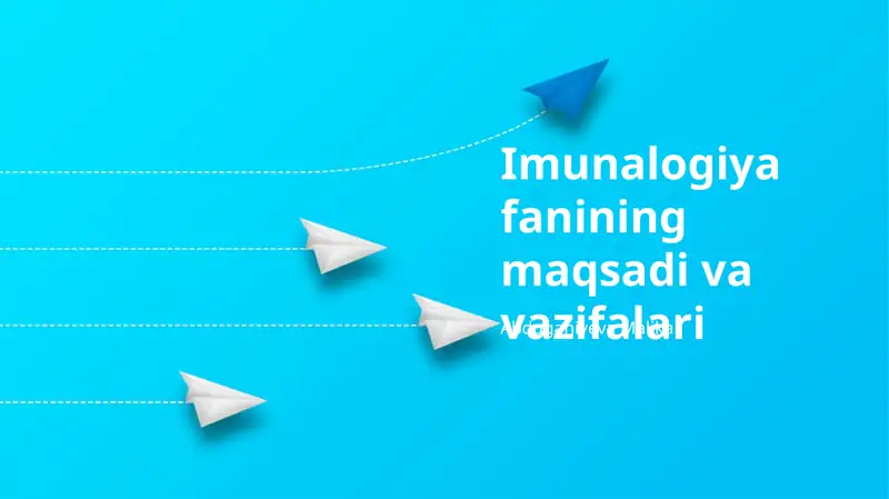 Imunalogiya fanining maqsadi va vazifalari