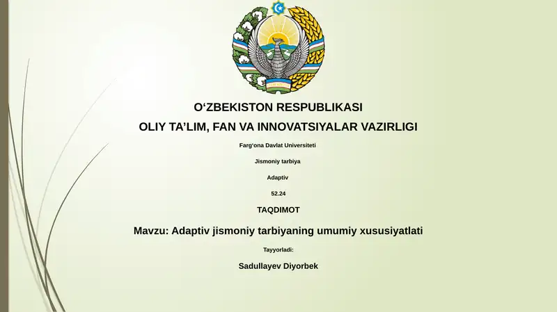 Adaptiv jismoniy tarbiya