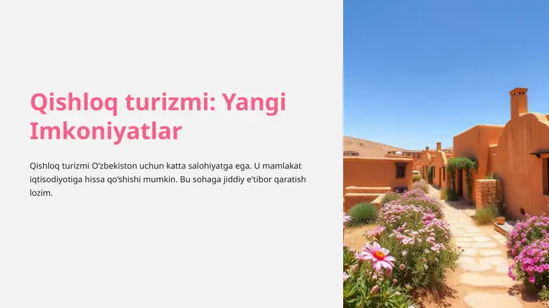 Qishloq turizmi