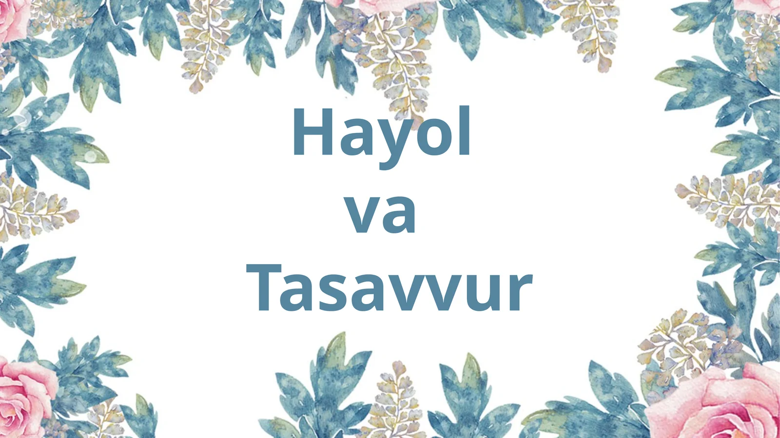 Hayol va Tasavvur