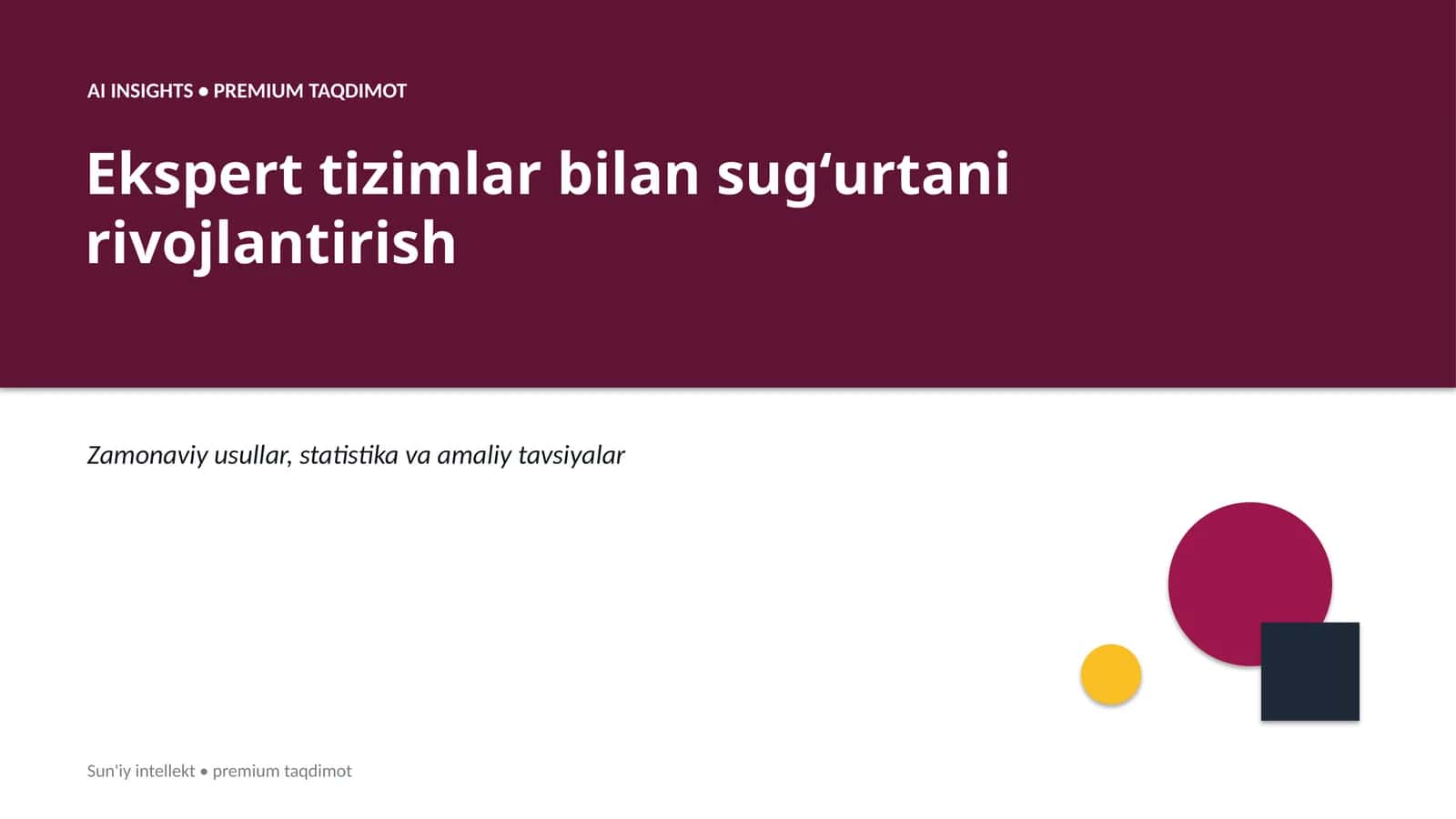 PREMIUM TAQDIMOT