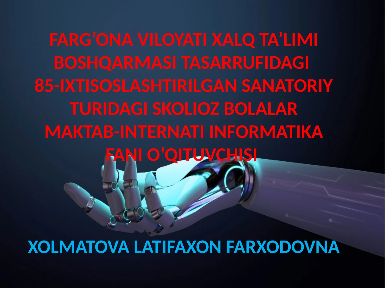 8-sinf Informatika fanidan SMM asosida tadqiqot loyihalarini boshqarish. Telegram tarmog'ida kanal ochish dars ishlanma