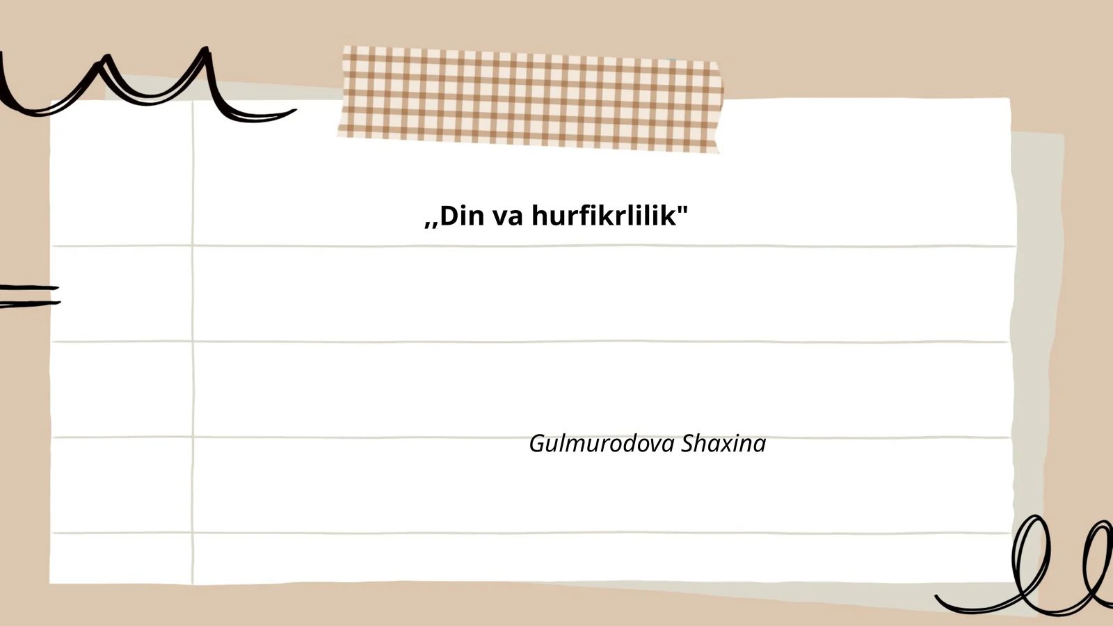 Din va hurfikrlilik