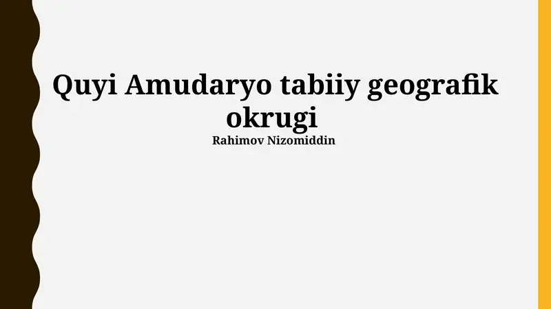 Quyi Amudaryo tabiiy geografik okrugi