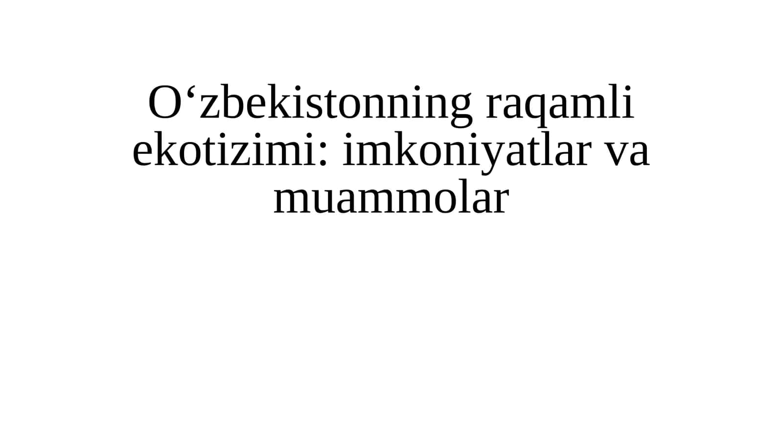 Raqamli eқоtizimlar