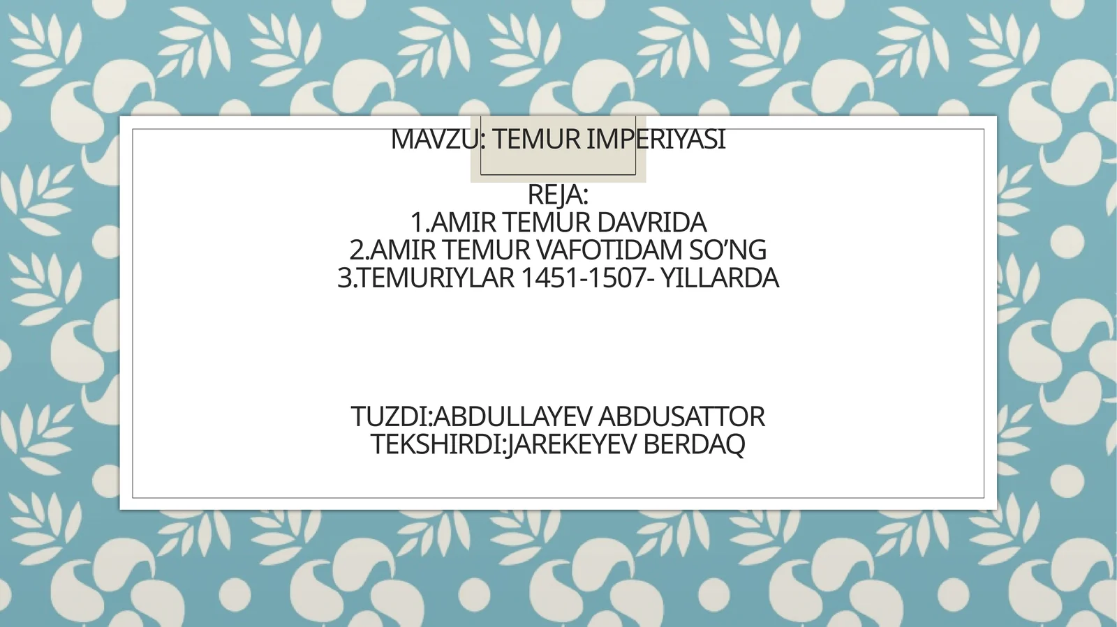 Temur imperiyasi