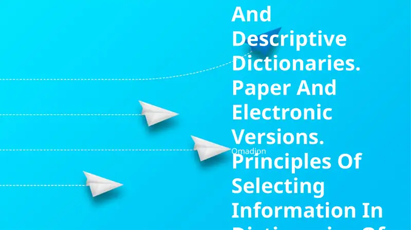 Active And Passive Dictionaries