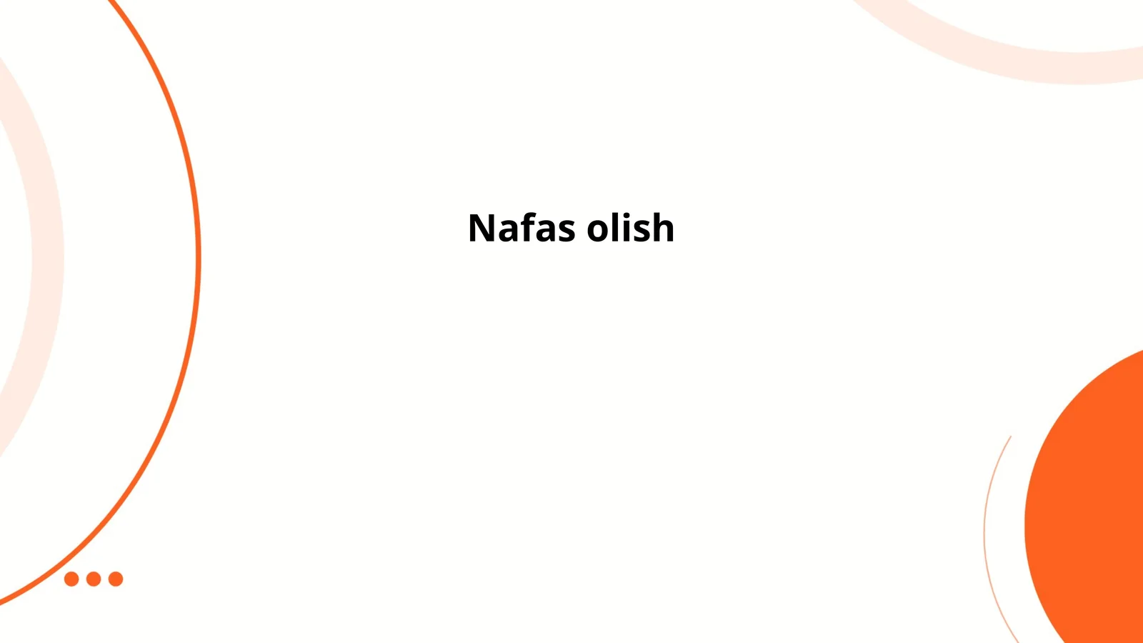 Nafas olish