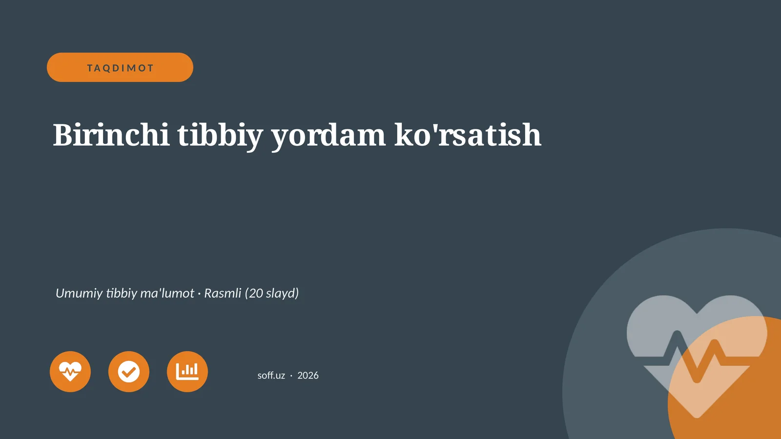 Birinchi tibbiy yordam ko'rsatish