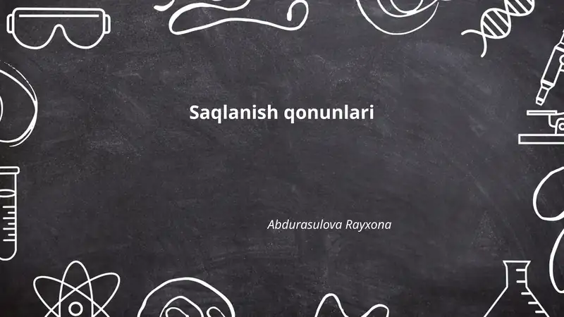 Massa saqlanish qonuni