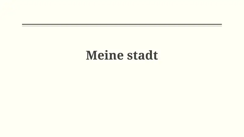 Meinestadt