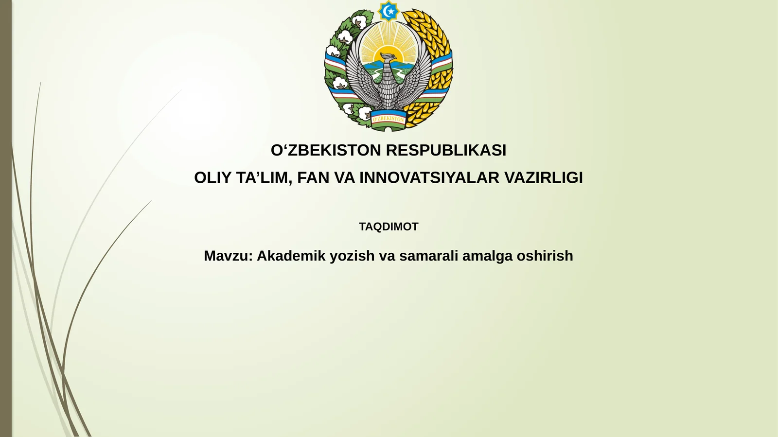 Akademik yozuvning asosiy xususiyatlari
