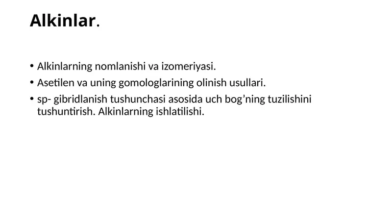 Alkinlar