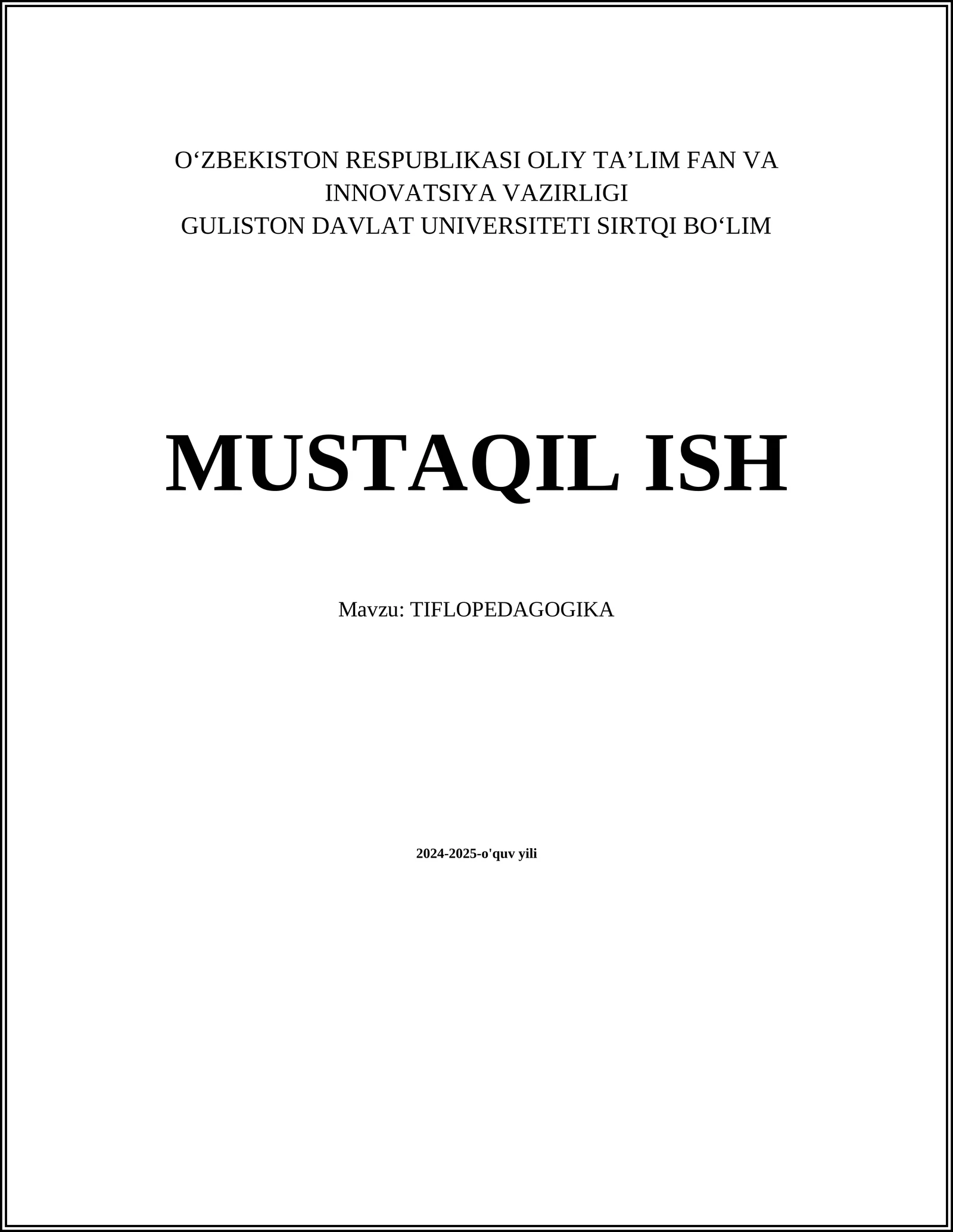Tiflopedagogika