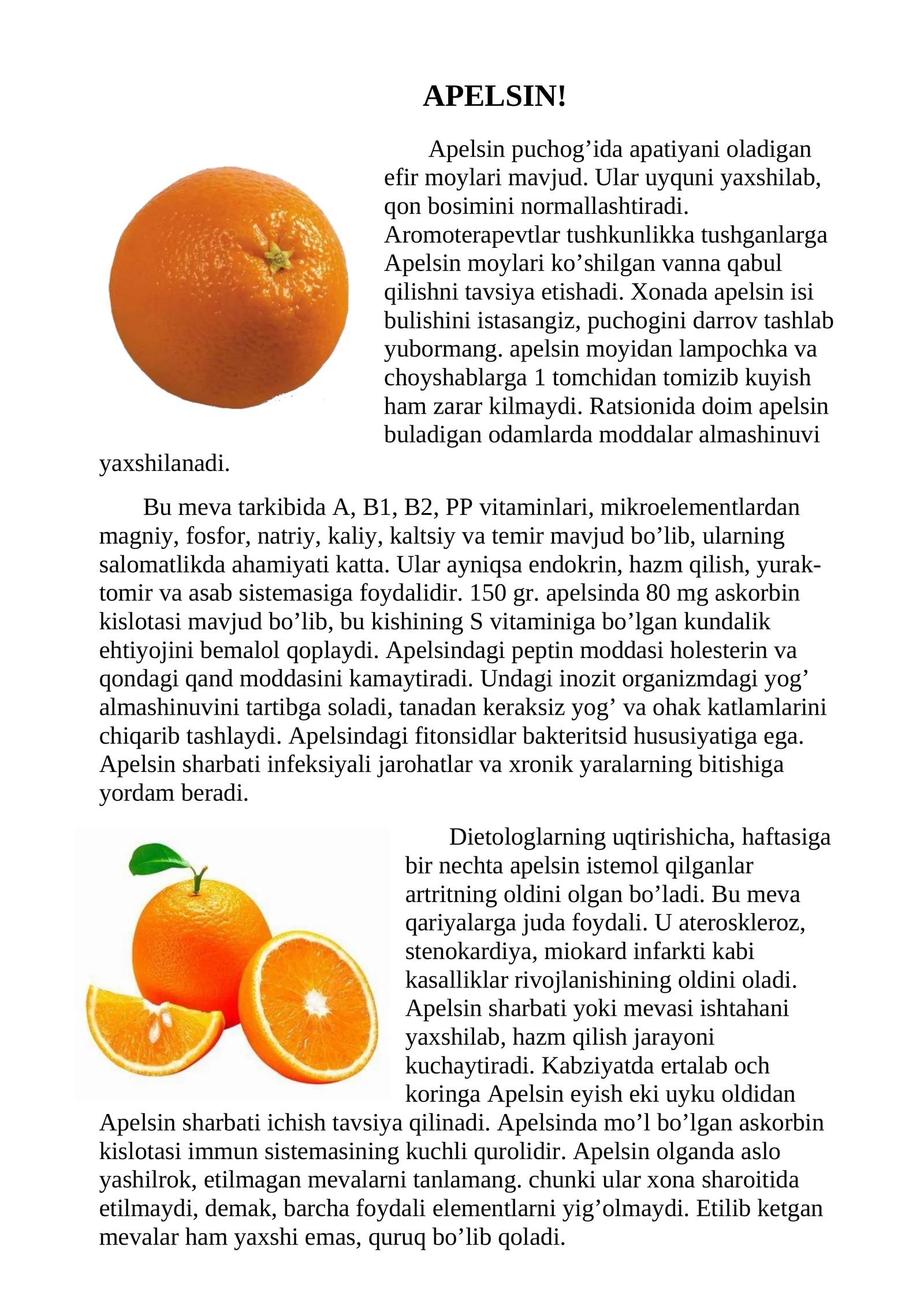 APELSIN!