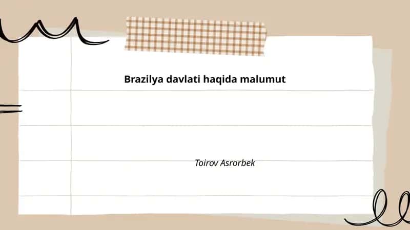 Brazilya davlati haqida malumut