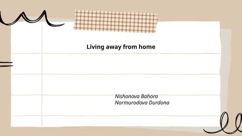 Finding and choosing accommodation