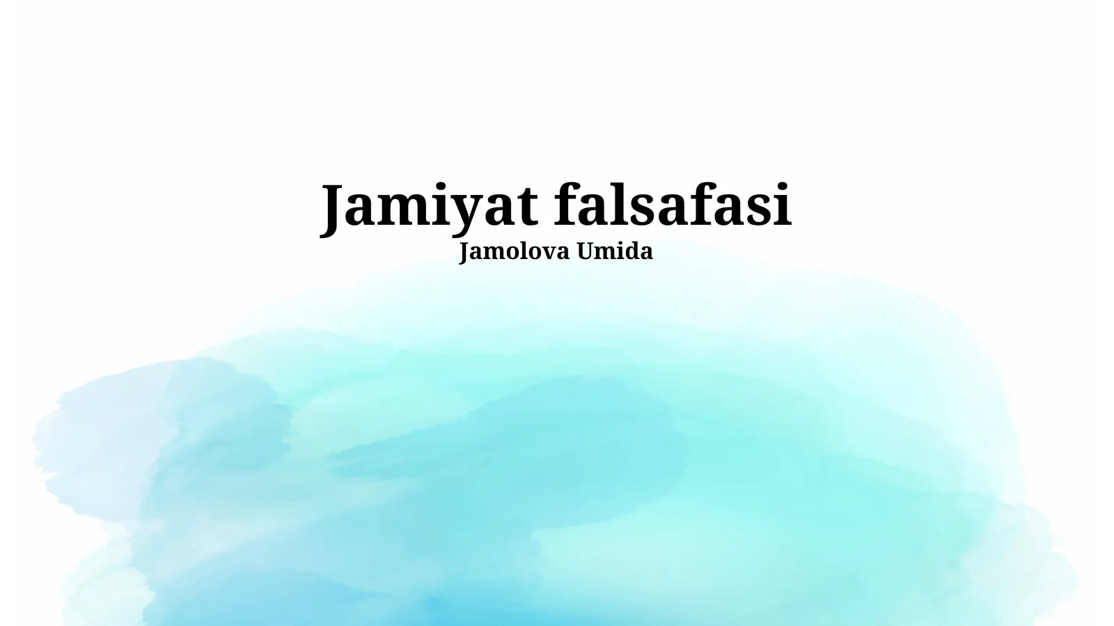 Jamiyat falsafasi