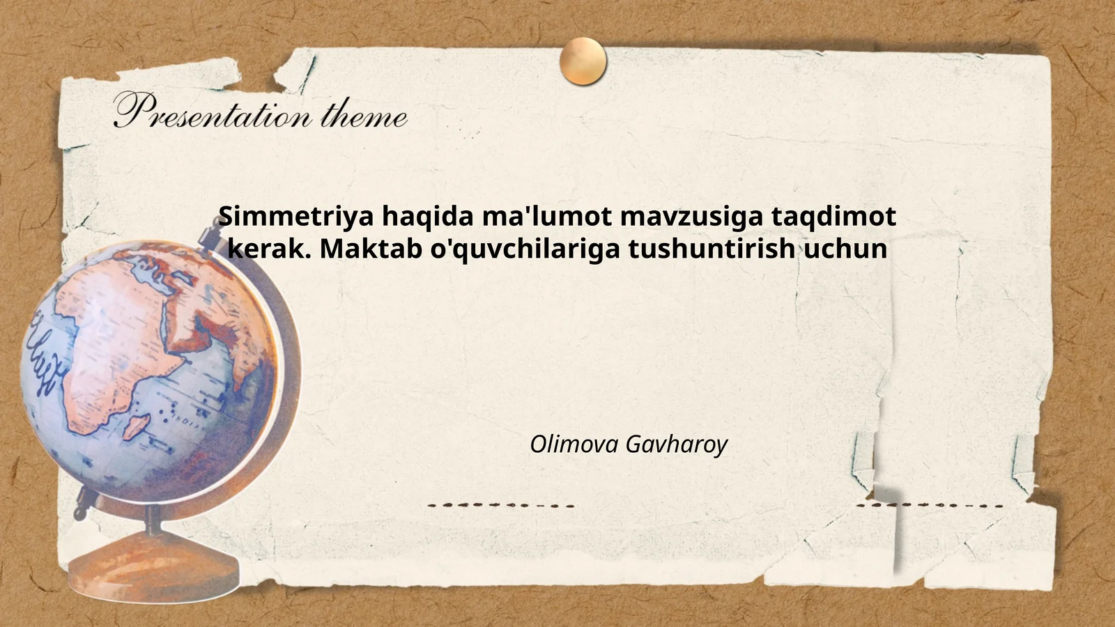 Simmetriya haqida ma'lumot