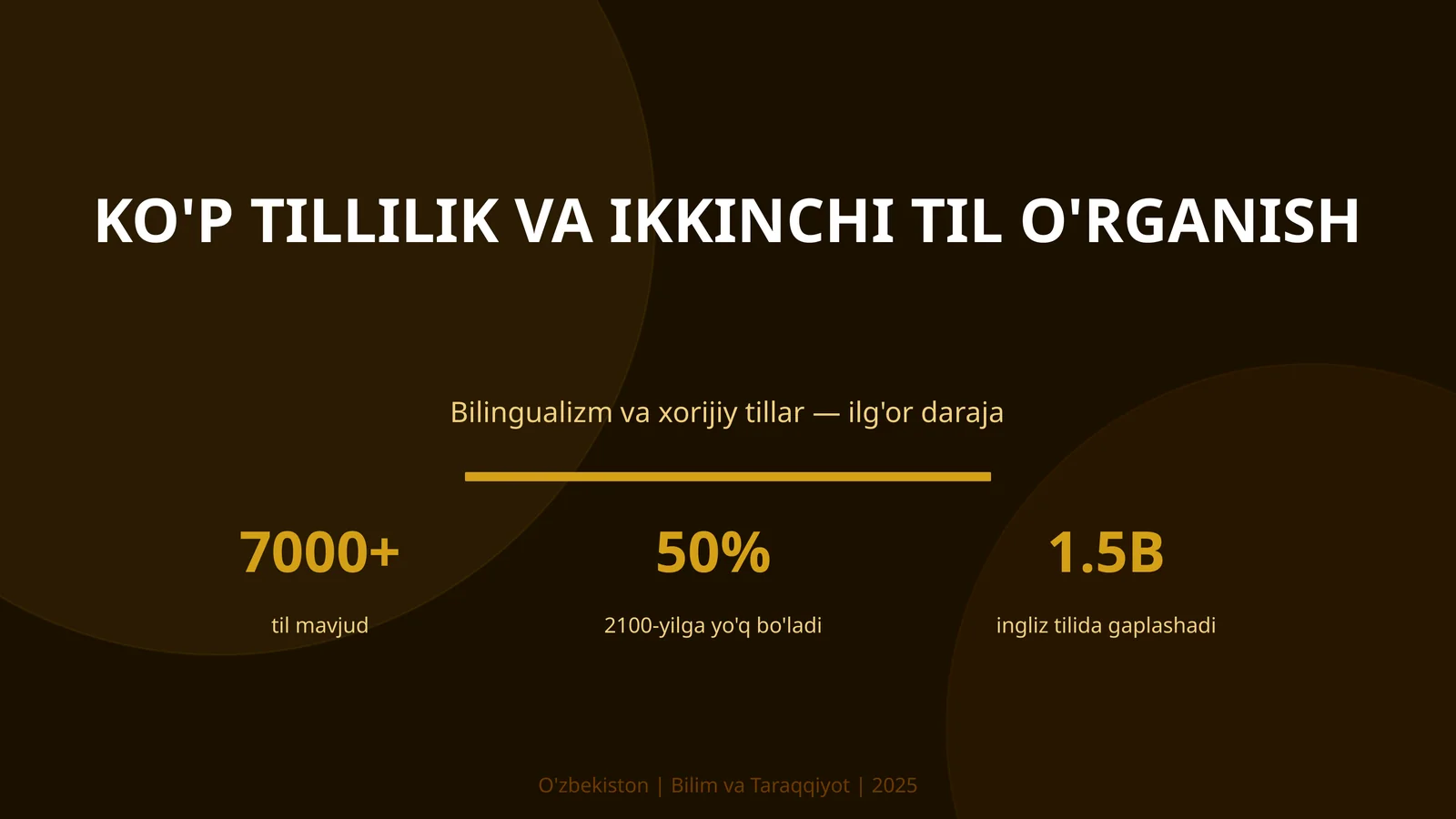 Ko'p tillilik va ikkinchi til o'rganish
