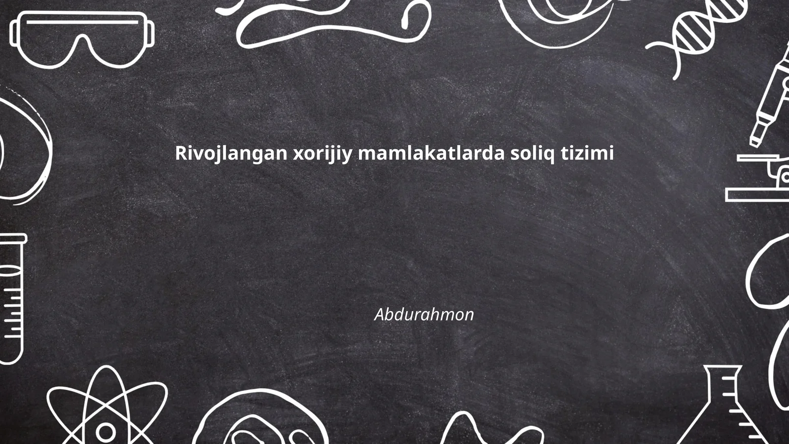 Xorijiy mamlakatlarda soliq tizimi