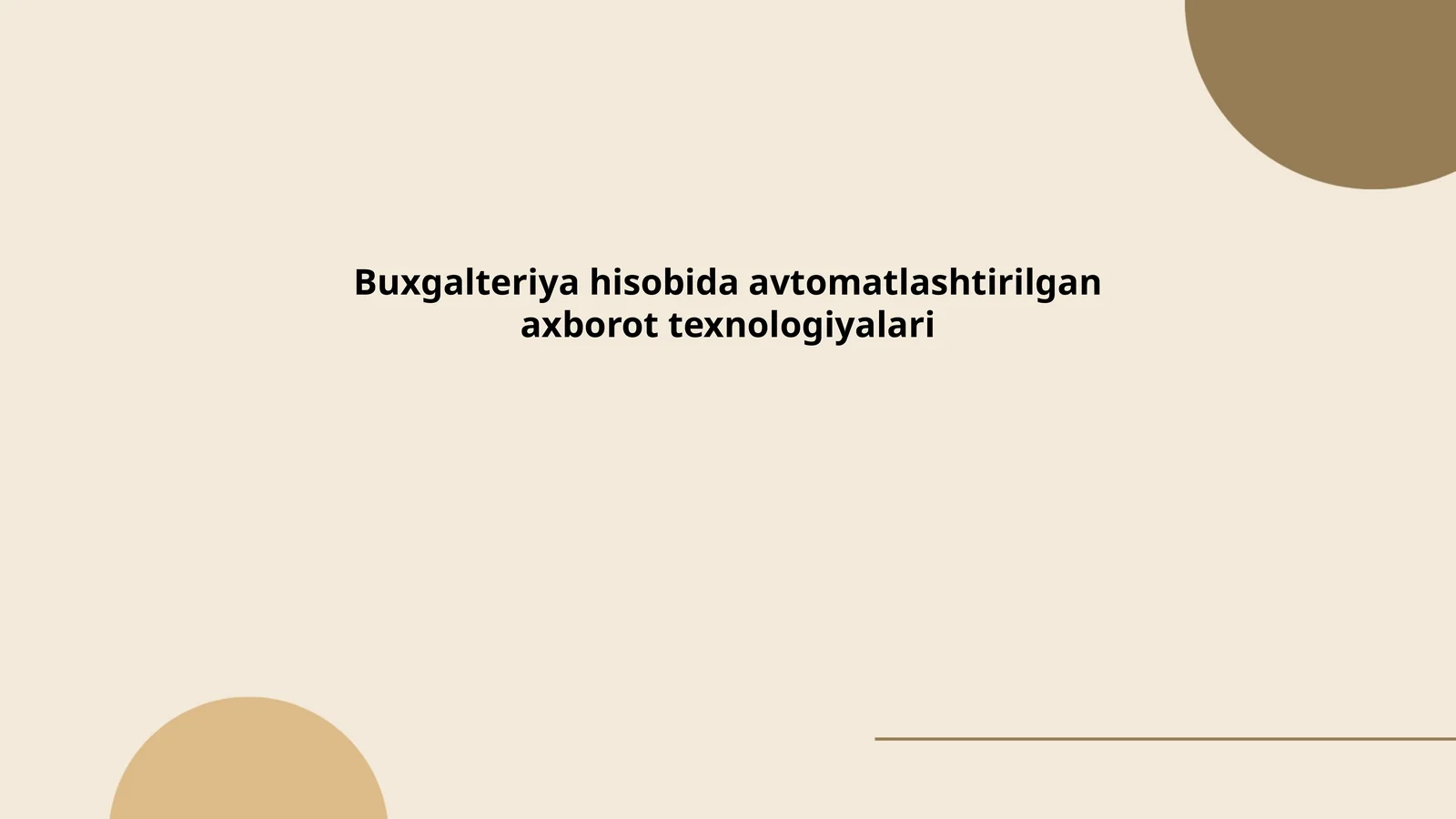 Avtomatlashtirilgan hisoblash tizimlari