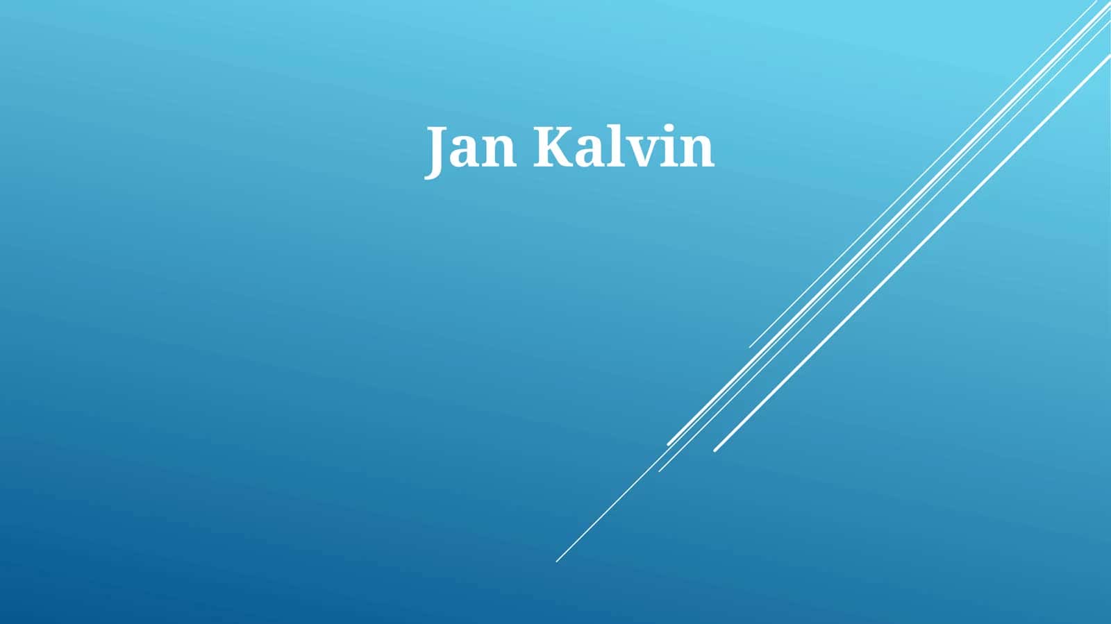 Jan Kalvin