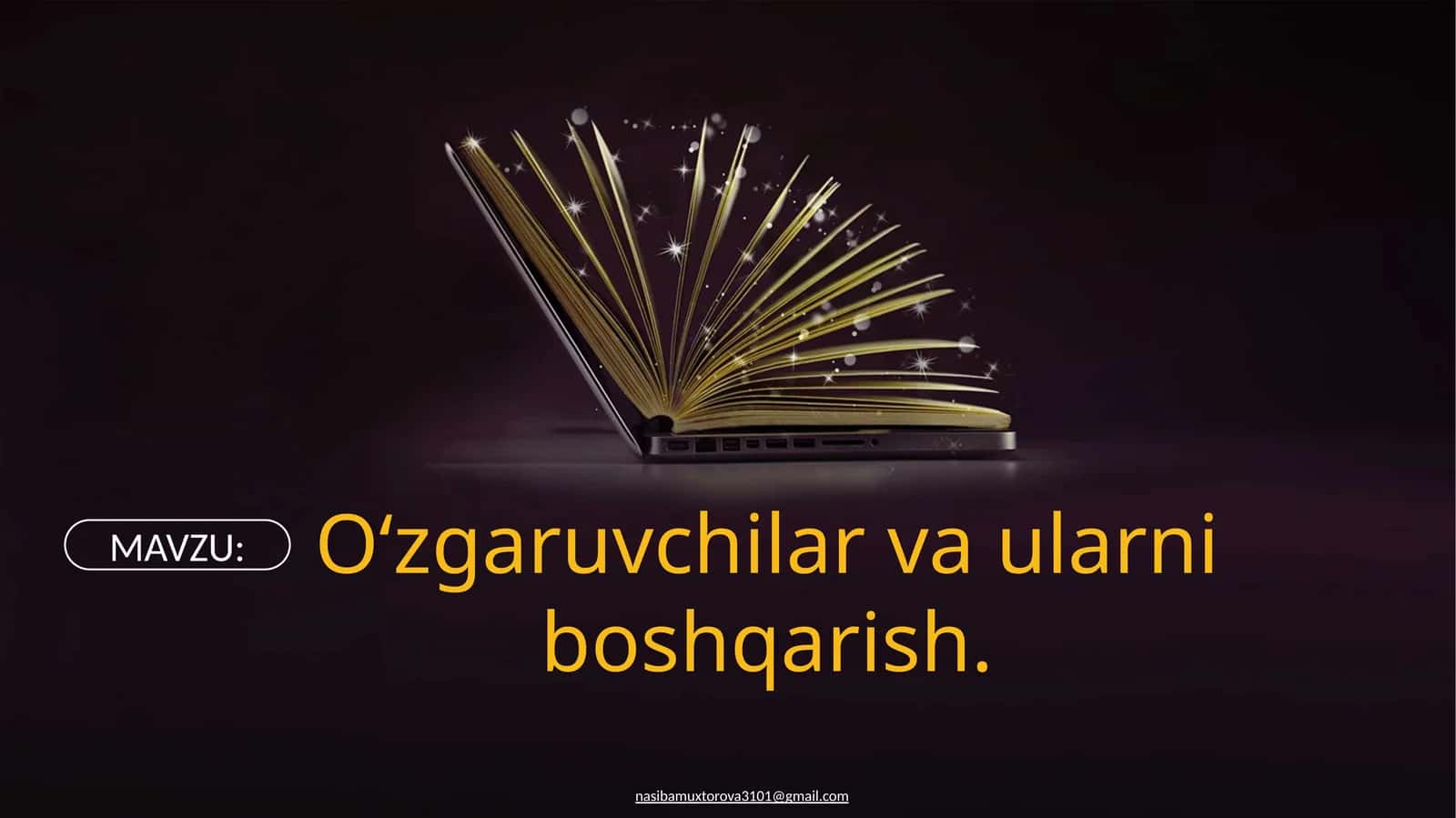 ASOSIY TUSHUNCHALAR VIDEOLARDA