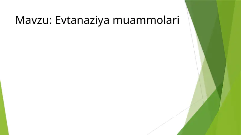 Evtanaziya muammolari