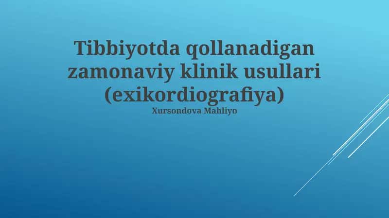 Ekokardiyografiyaning Asosiy Tamoyillari