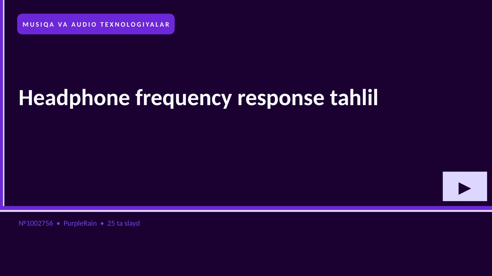 Headphone frequency response tahlil