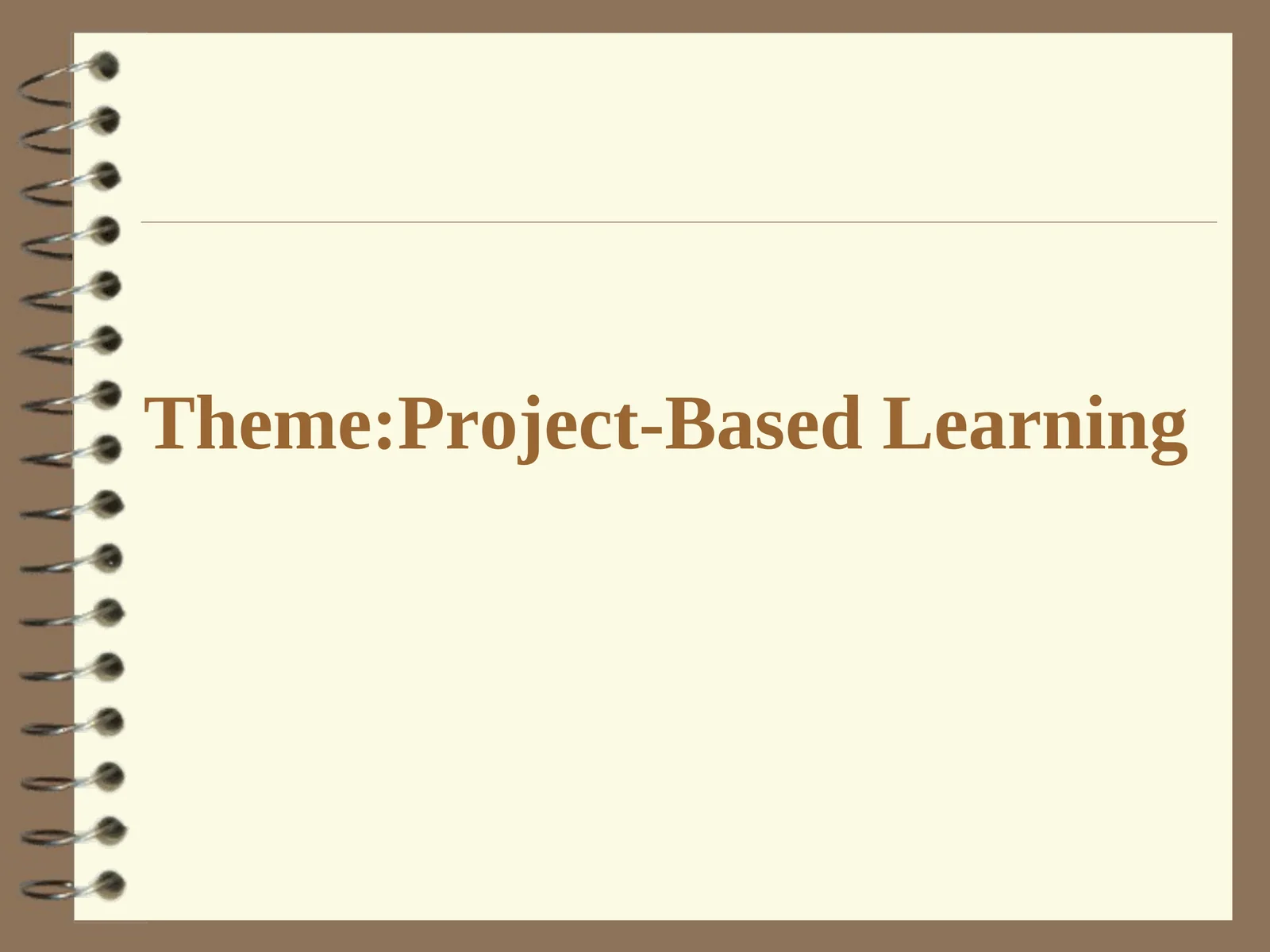 Project-Based Learning