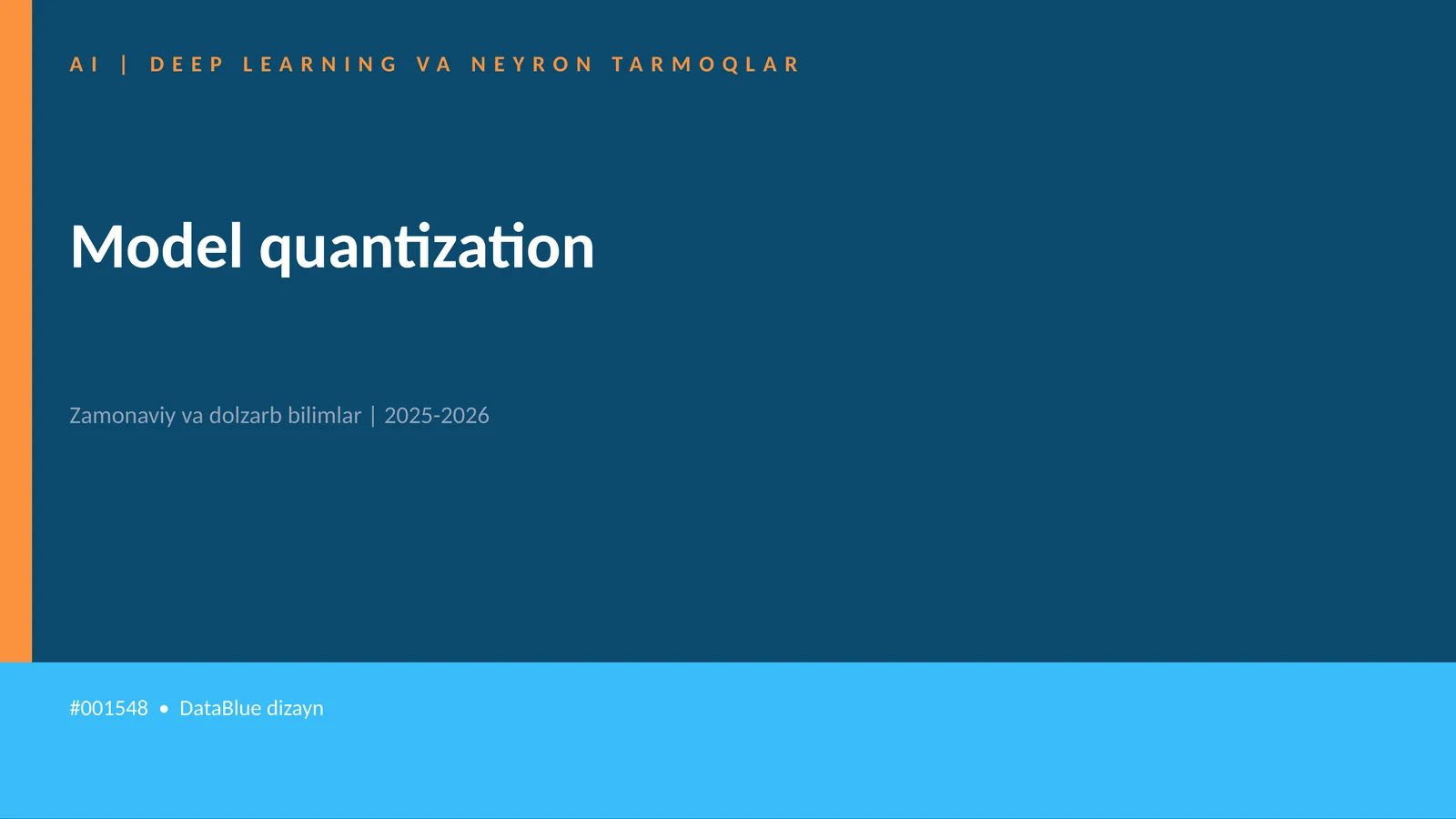 Model quantization