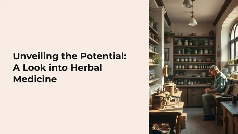 Herbal Medicine: Unveiling the Potential