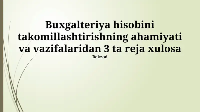 Moliyaviy hisobotlar
