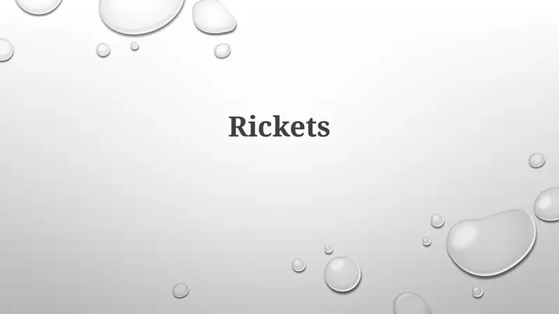 Understanding Rickets: Definition, Causes, and Risk Factors