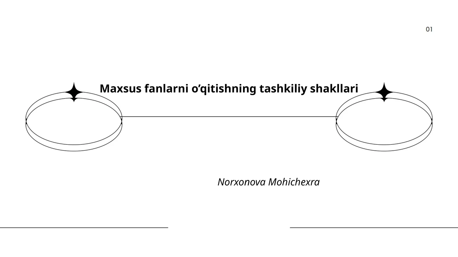 Maxsus fanlarni o'qitishning tashkiliy shakllari