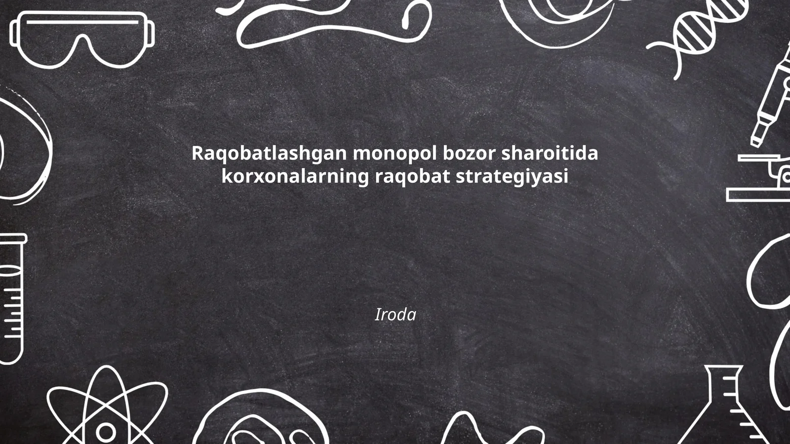 Raqobatlashgan monopol bozor sharoitida korxonalarning raqobat strategiyasi