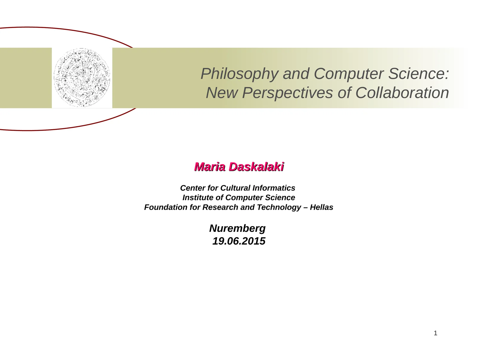 Philosophy and Computer Science: New Perspectives of Collaboration